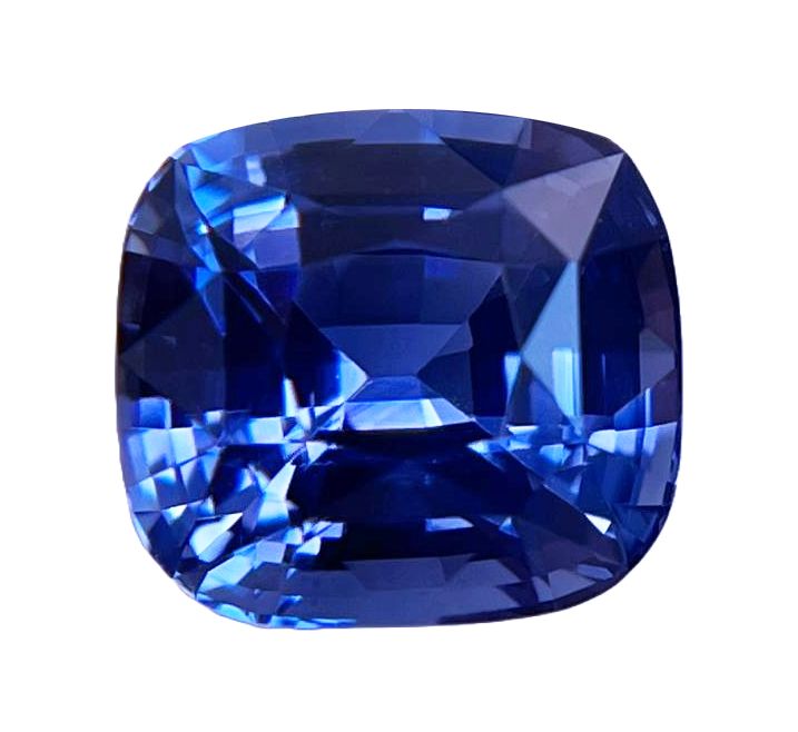 3.59 ct Cushion Blue Natural Sapphire