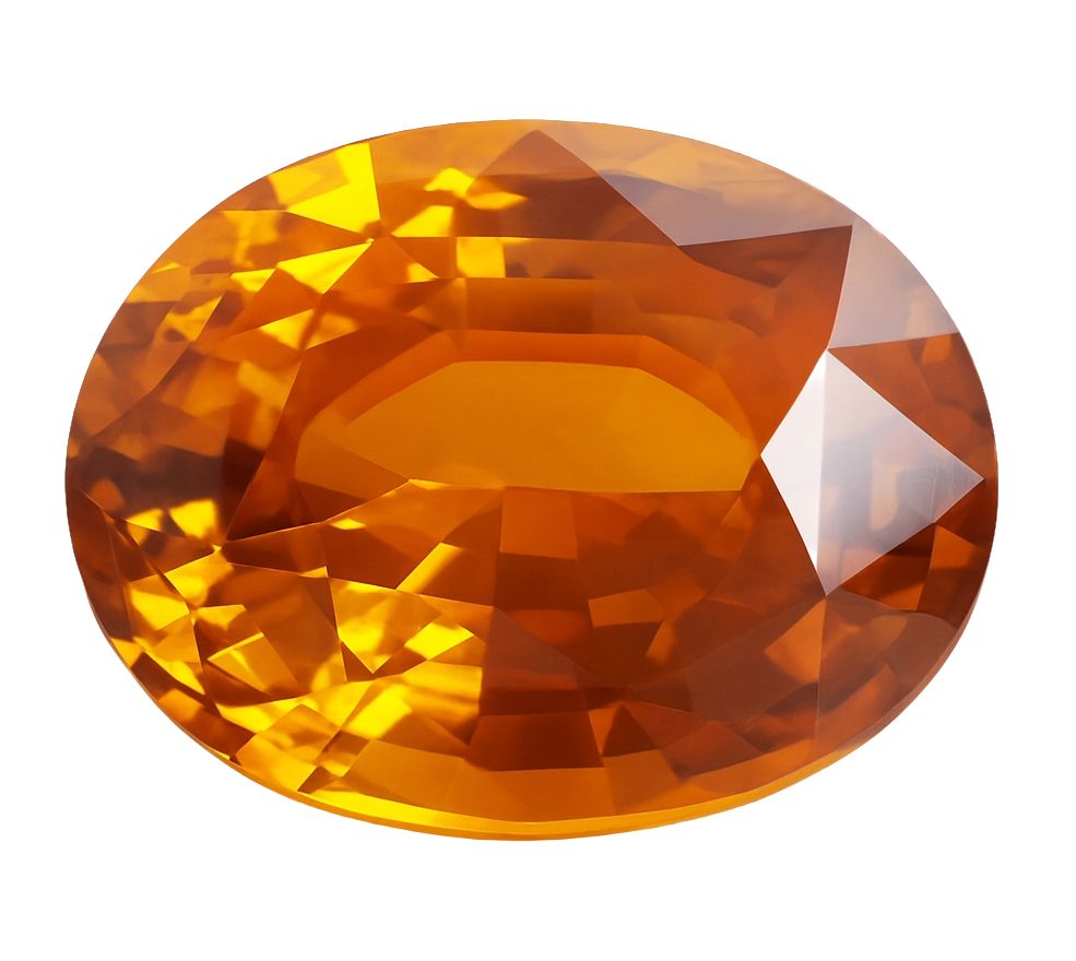 5.22 ct Oval Orange Natural Sapphire