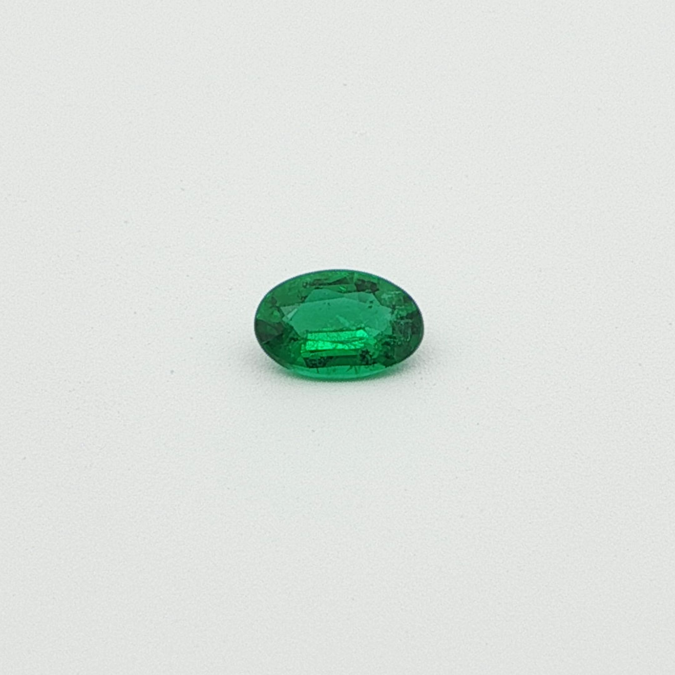 0.42 ct Oval Green Natural Emerald