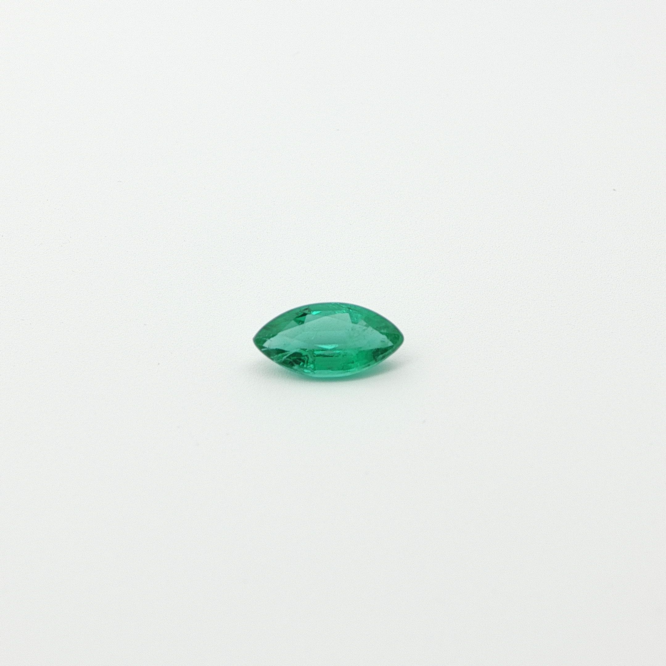 0.74 ct Marquise Green Natural Emerald