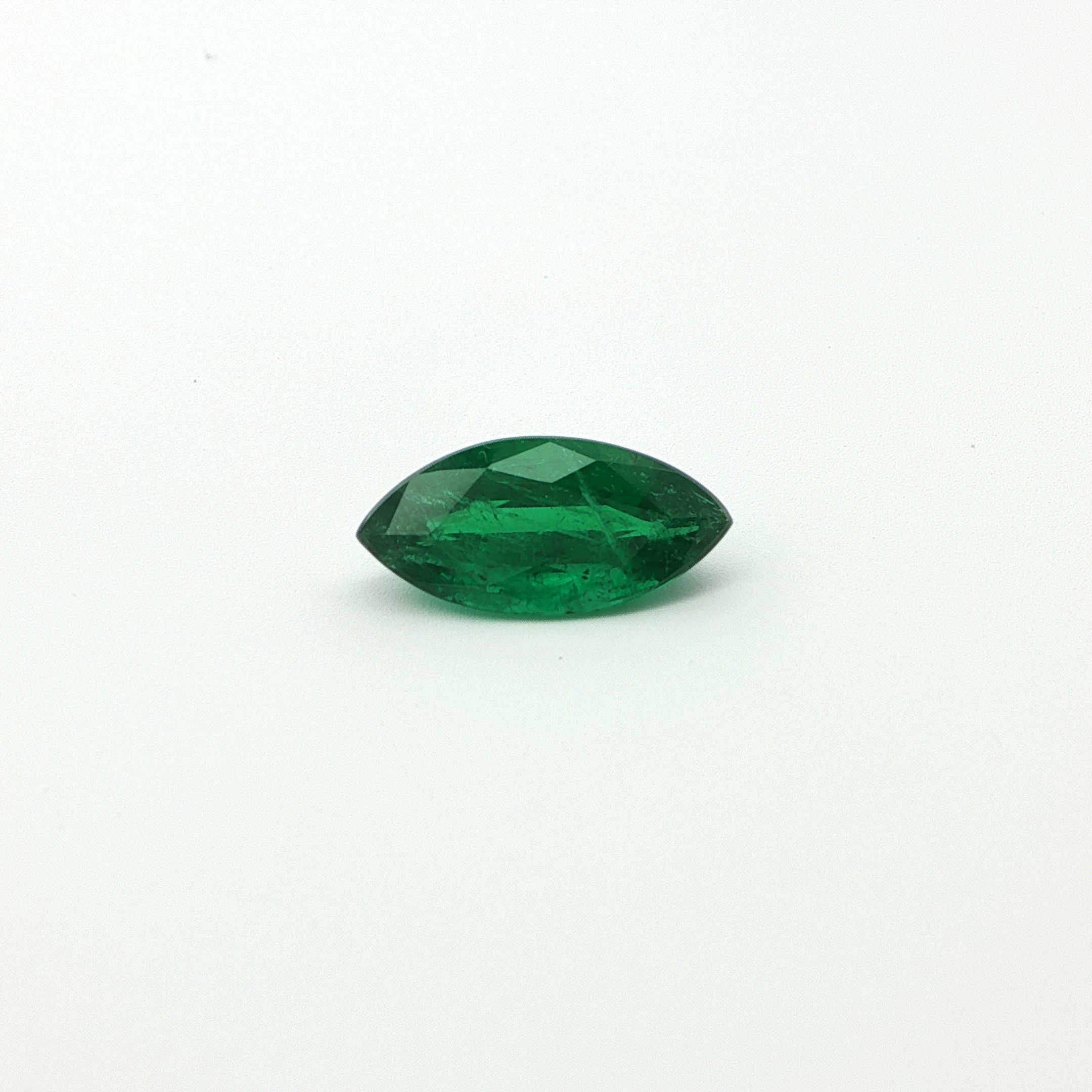 2.37 ct Marquise Green Natural Emerald