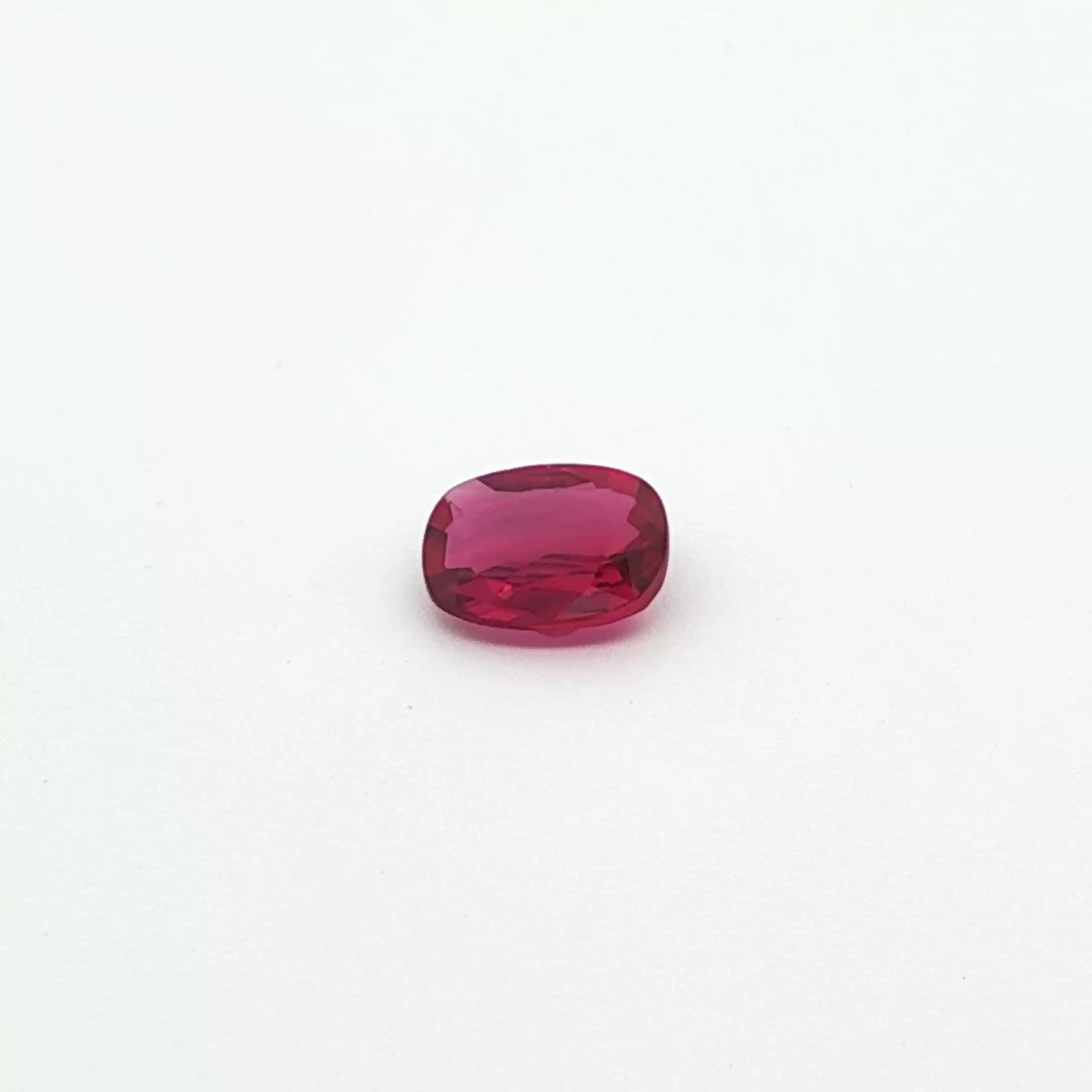 1.16 ct Cushion Red Natural Ruby
