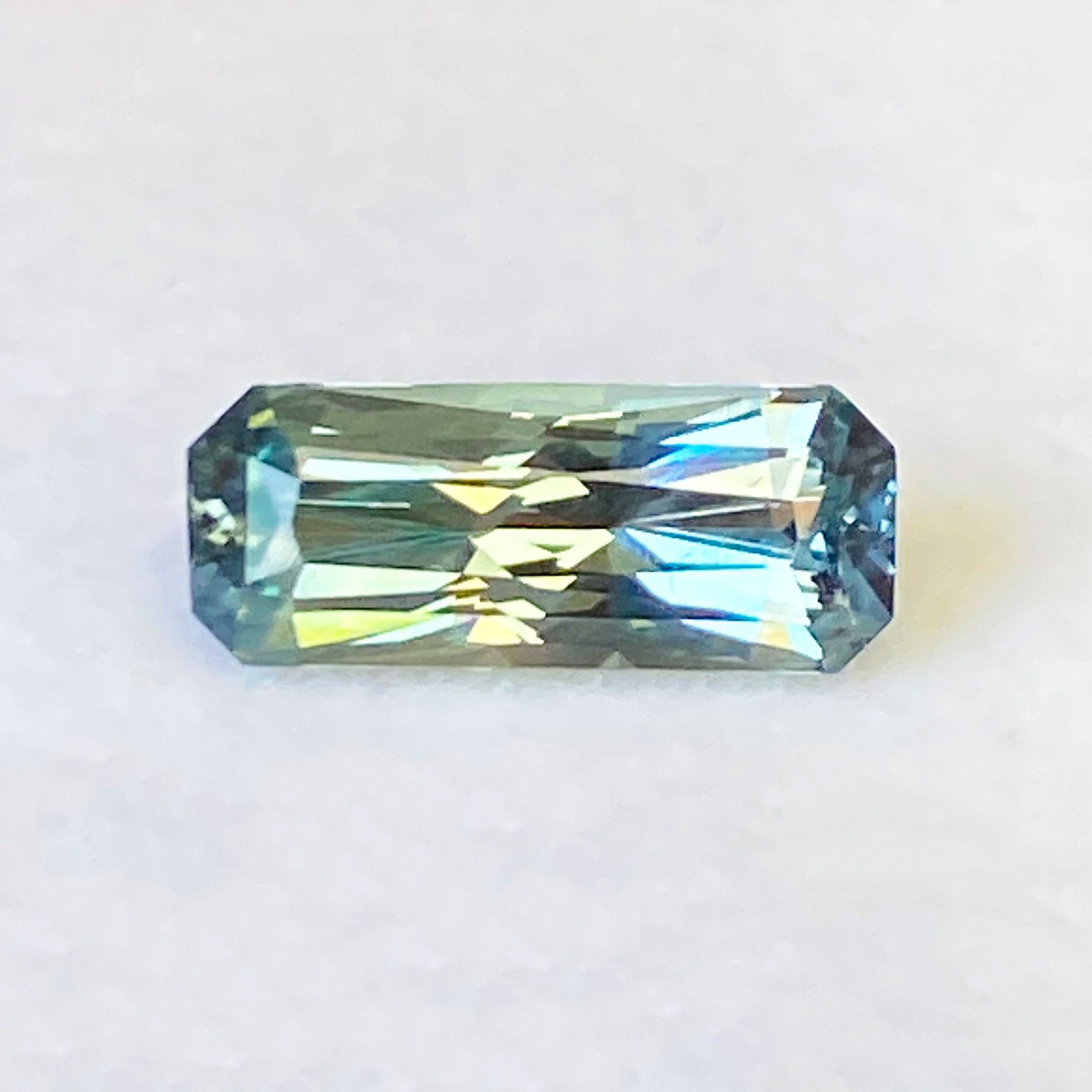1.75 ct Radiant Green Natural Sapphire