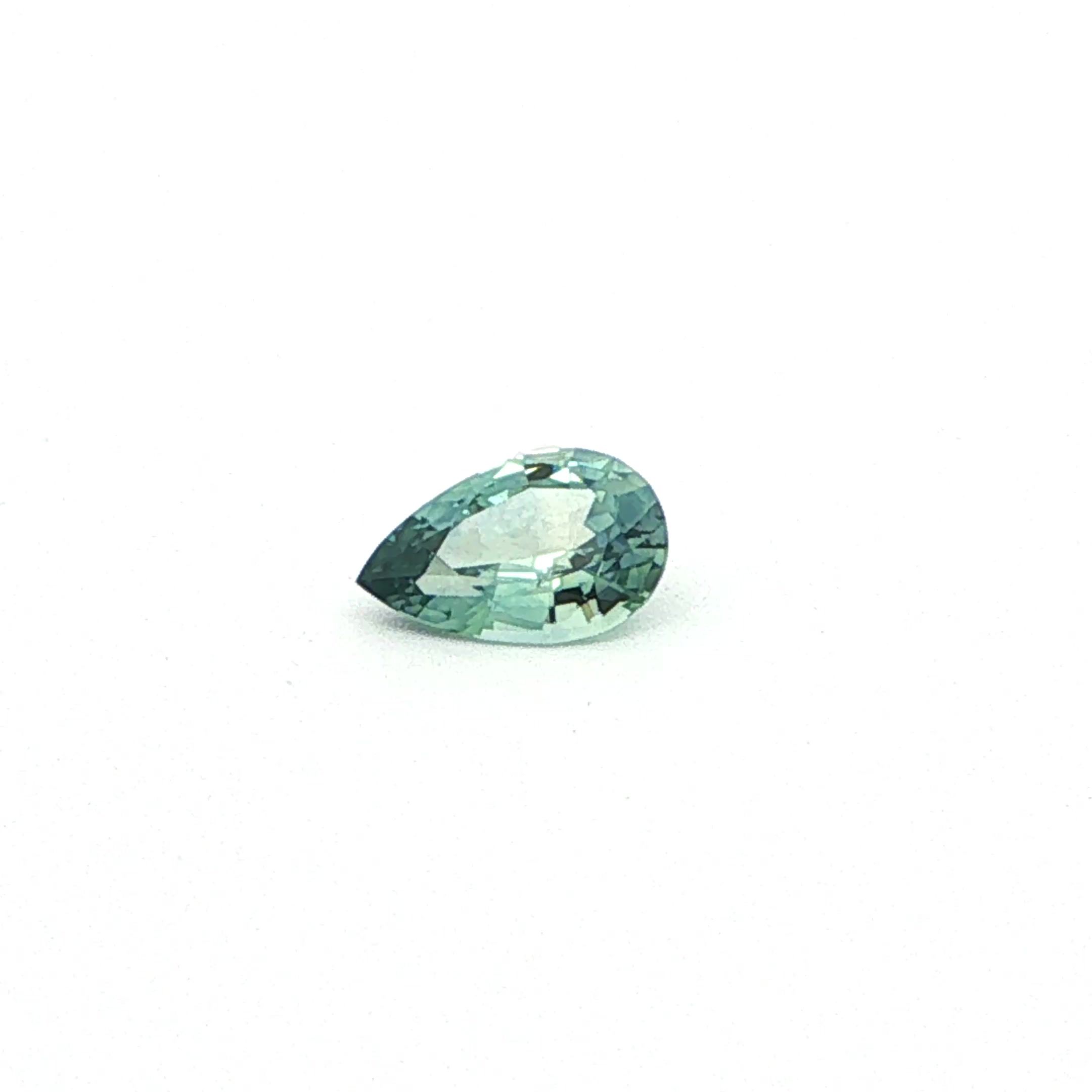 0.61 ct Pear Blue Natural Sapphire