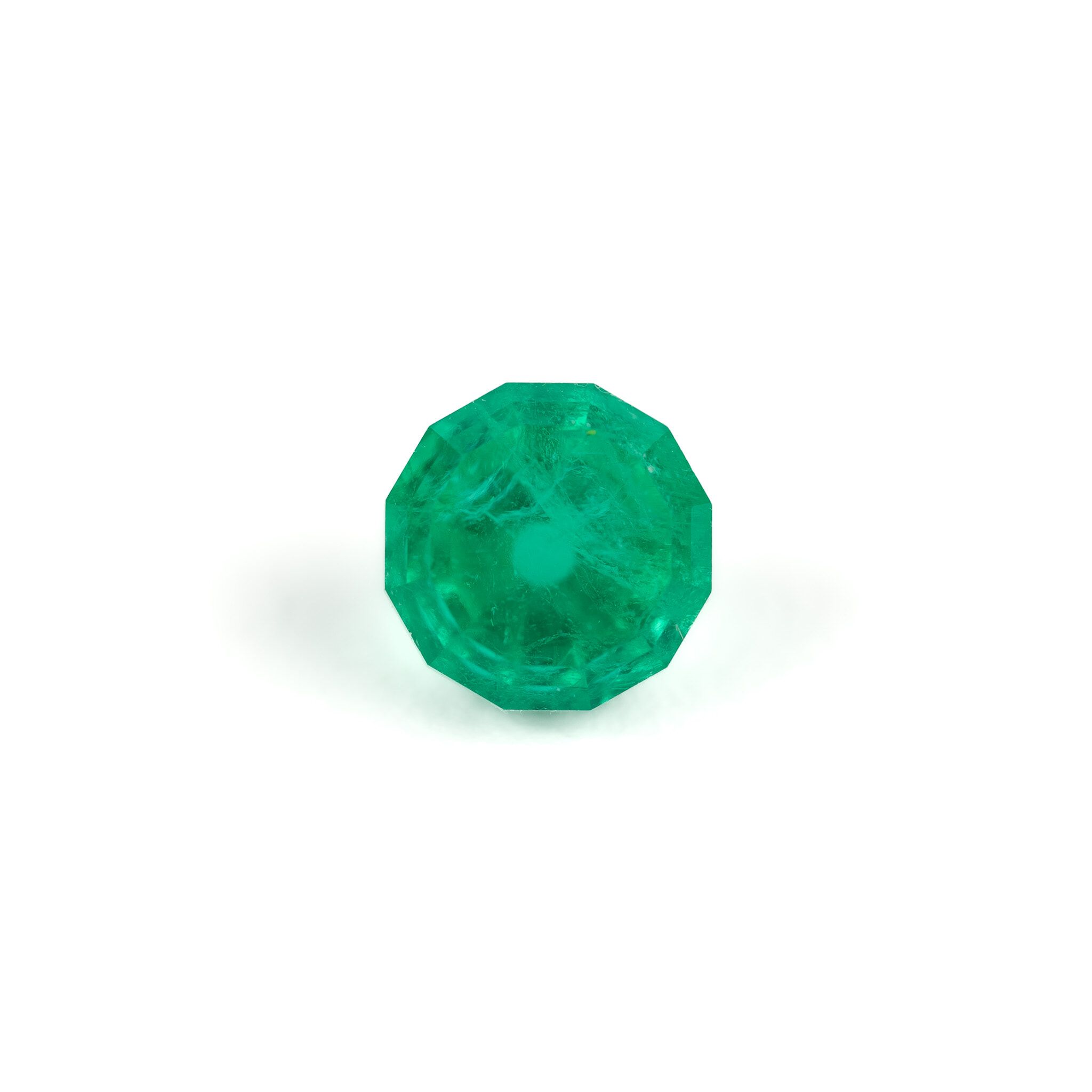 1.33 ct Round Green Natural Emerald