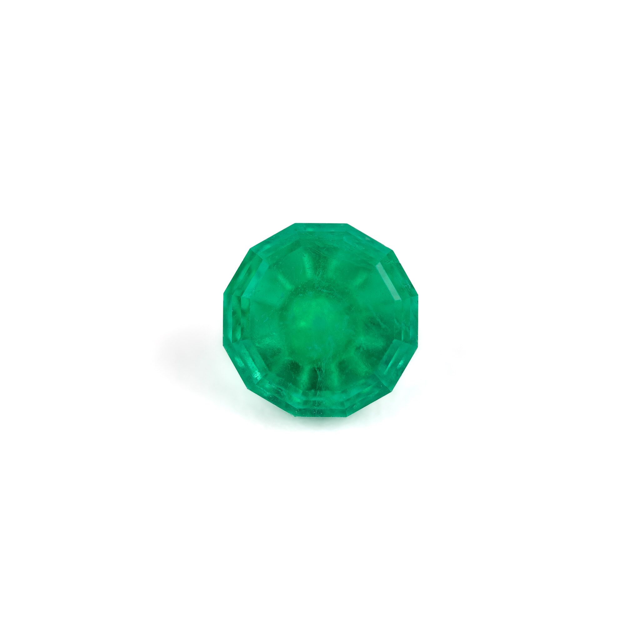 1.03 ct Round Green Natural Emerald