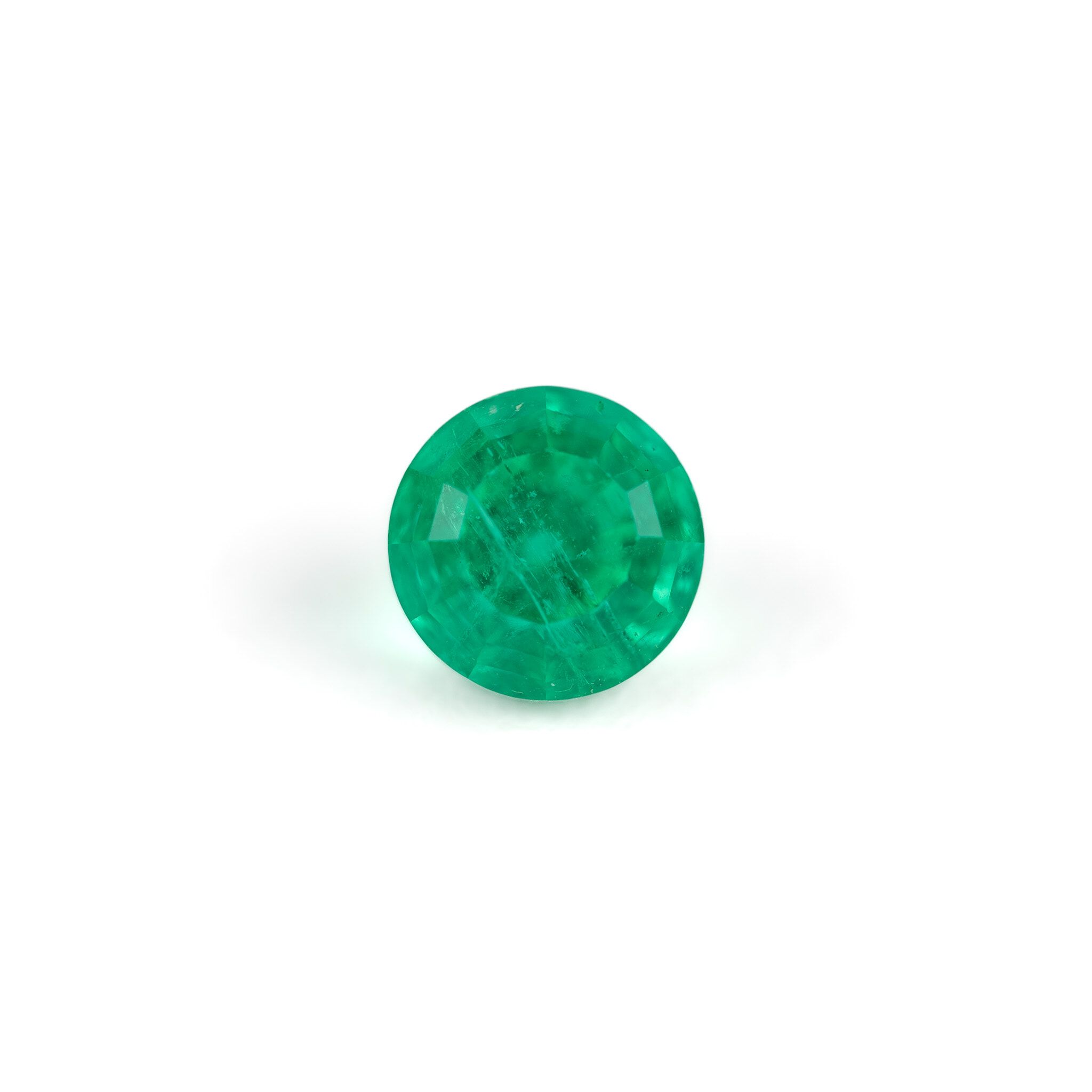 1.04 ct Round Green Natural Emerald