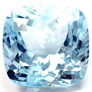 7.91 ct Cushion Blue Natural Aquamarine