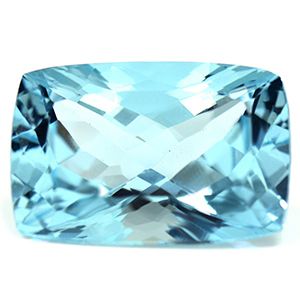 13.16 ct Cushion Blue Natural Aquamarine