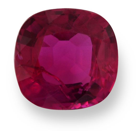 1.60 ct Cushion Red Natural Ruby