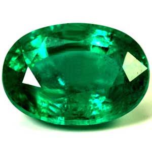 4.15 ct Oval Green Natural Emerald