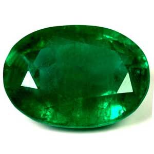 3.81 ct Oval Green Natural Emerald