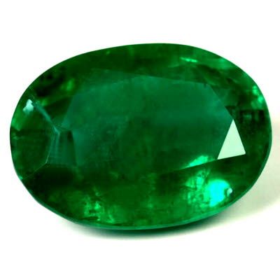 3.81 ct Oval Green Natural Emerald