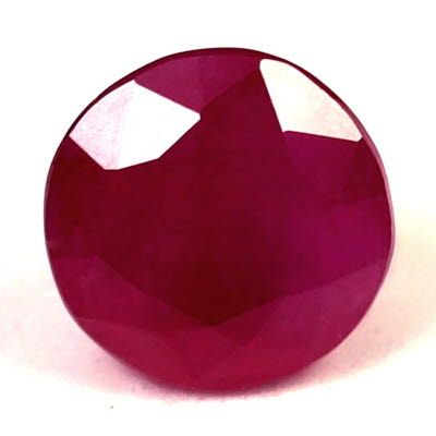 1.38 ct Round Red Natural Ruby