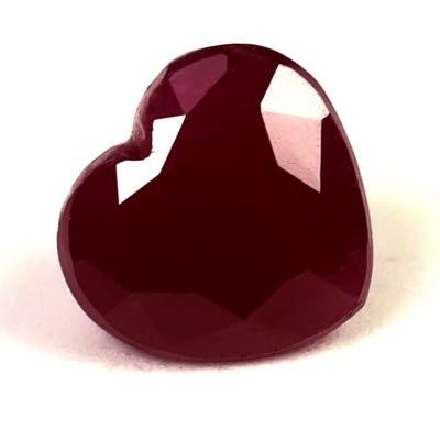 1.09 ct Heart Red Natural Ruby