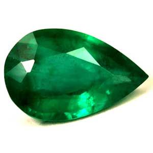 1.33 ct Pear Green Natural Emerald