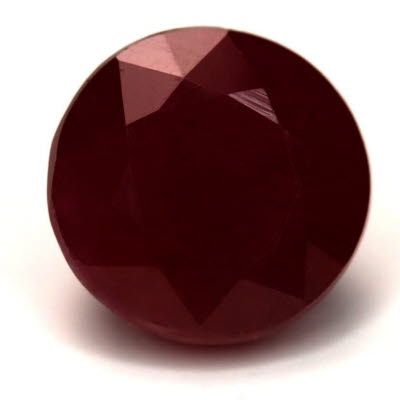 3.59 ct Round Red Natural Ruby