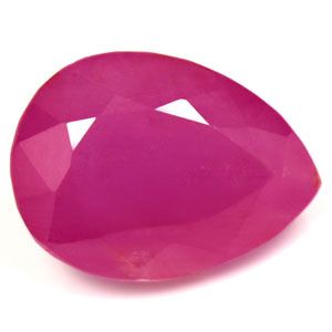 6.33 ct Pear Red Natural Ruby