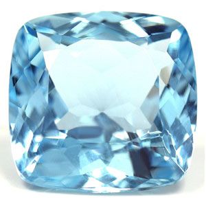 7.14 ct Cushion Blue Natural Aquamarine