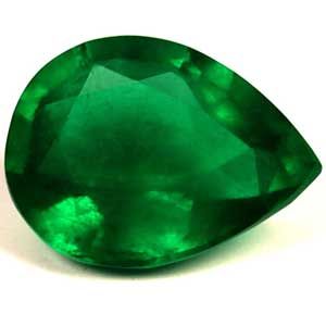 1.29 ct Pear Green Natural Emerald