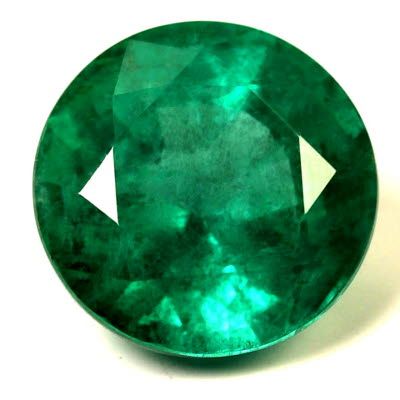 4.03 ct Round Green Natural Emerald