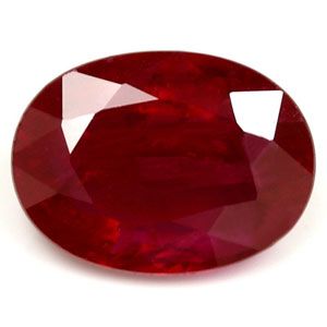 1.10 ct Oval Red Natural Ruby
