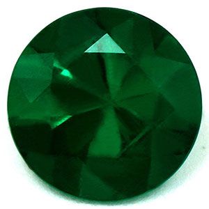 0.67 ct Round Green Natural Emerald