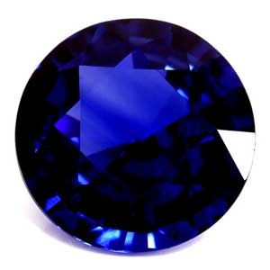 1.55 ct Round Blue Natural Sapphire