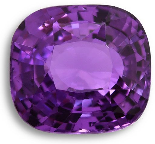 3.04 ct Cushion Purple Natural Sapphire