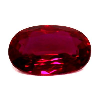 0.58 ct Oval Red Natural Ruby
