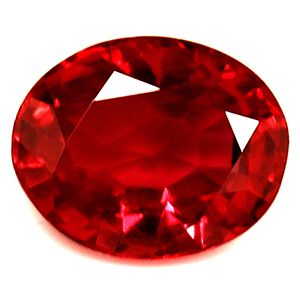 0.68 ct Oval Red Natural Ruby