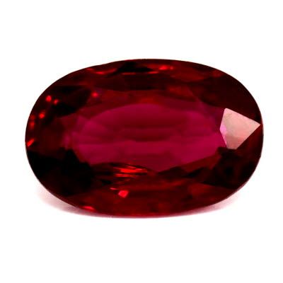0.60 ct Oval Red Natural Ruby