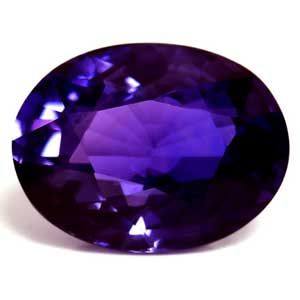 1.96 ct Oval Purple Natural Sapphire