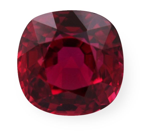 1.61 ct Cushion Red Natural Ruby