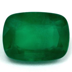 1.28 ct Cushion Green Natural Emerald