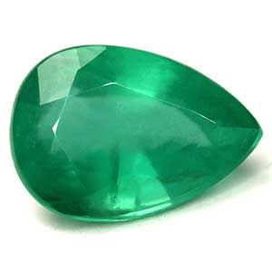 3.17 ct Pear Green Natural Emerald