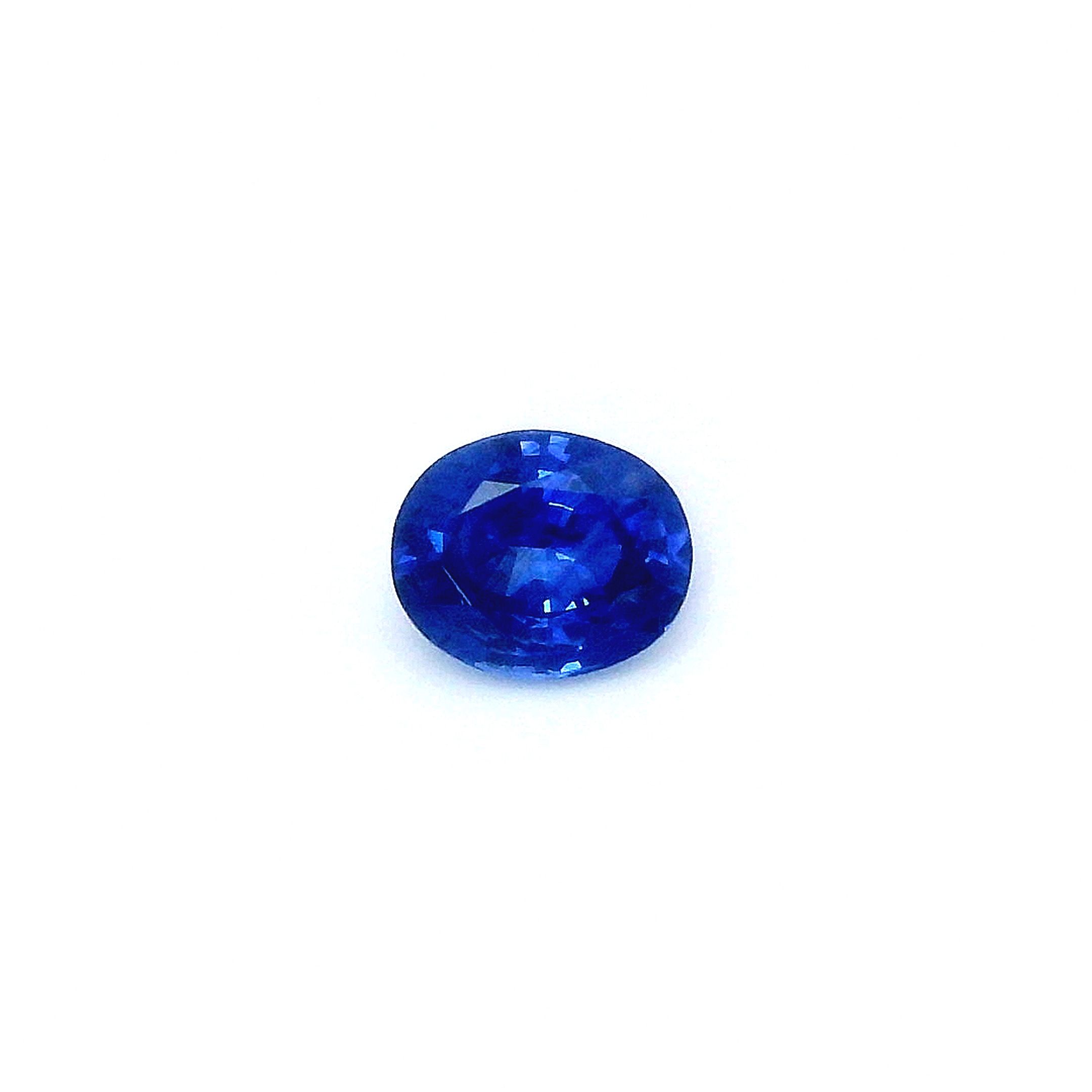 0.80 ct Oval Blue Natural Sapphire