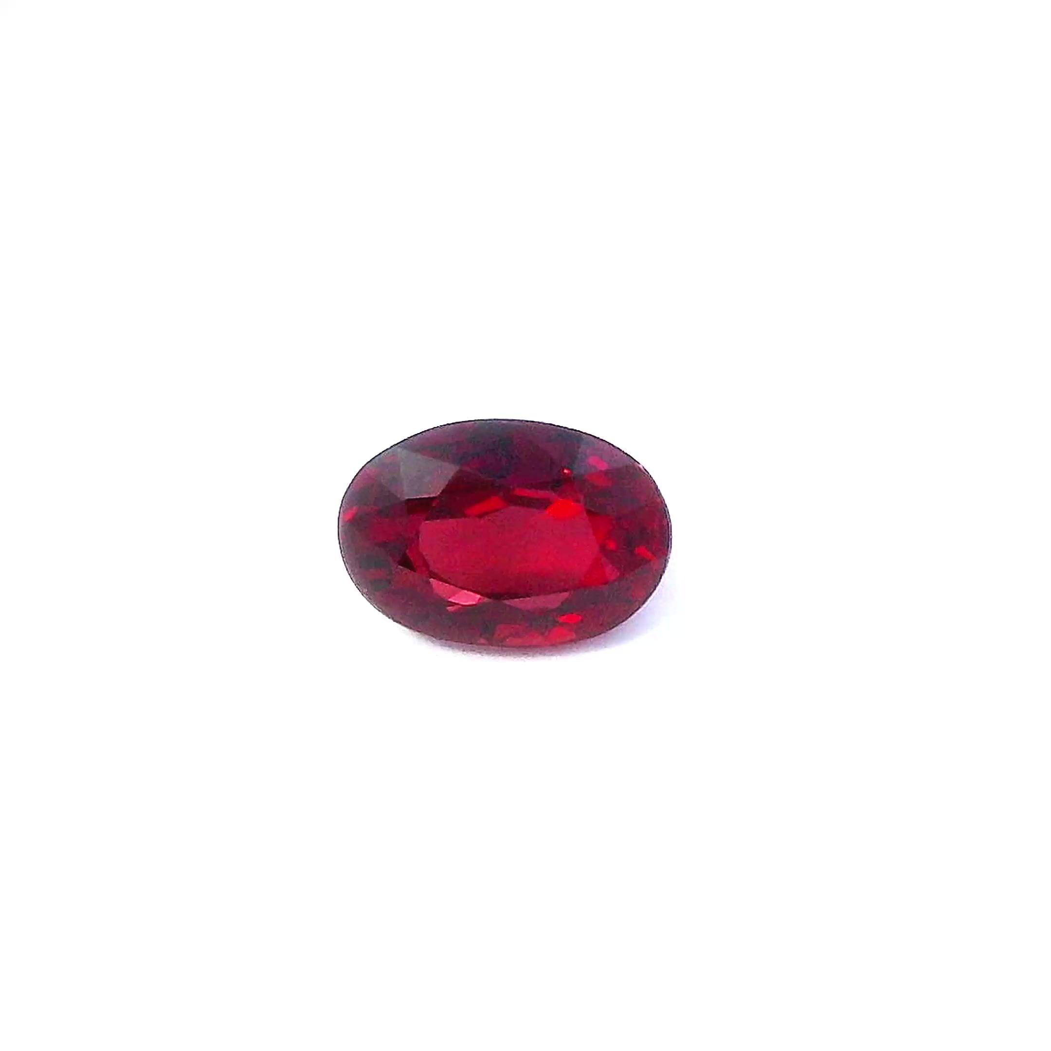 1.20 ct Oval Red Natural Ruby