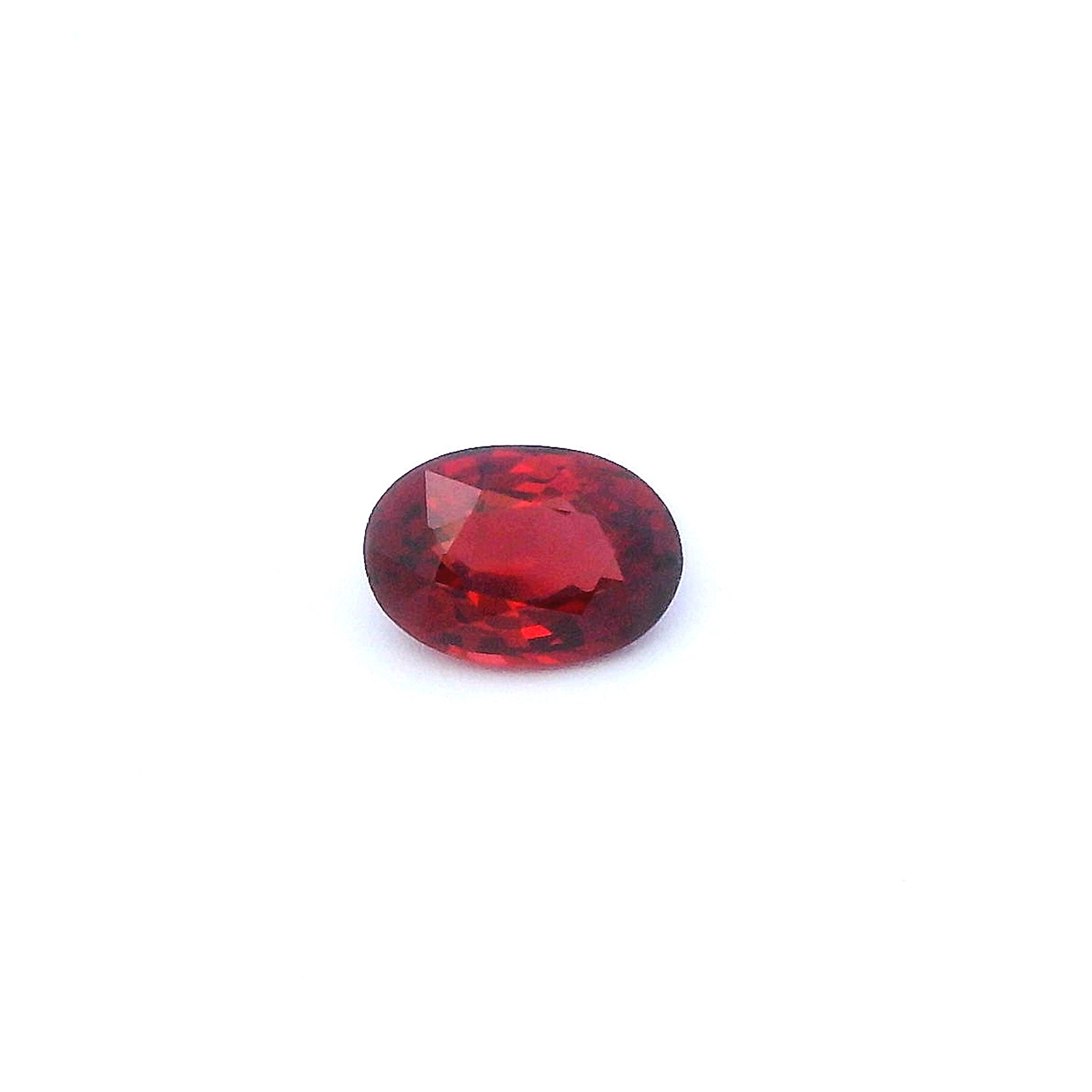 0.68 ct Oval Red Natural Ruby