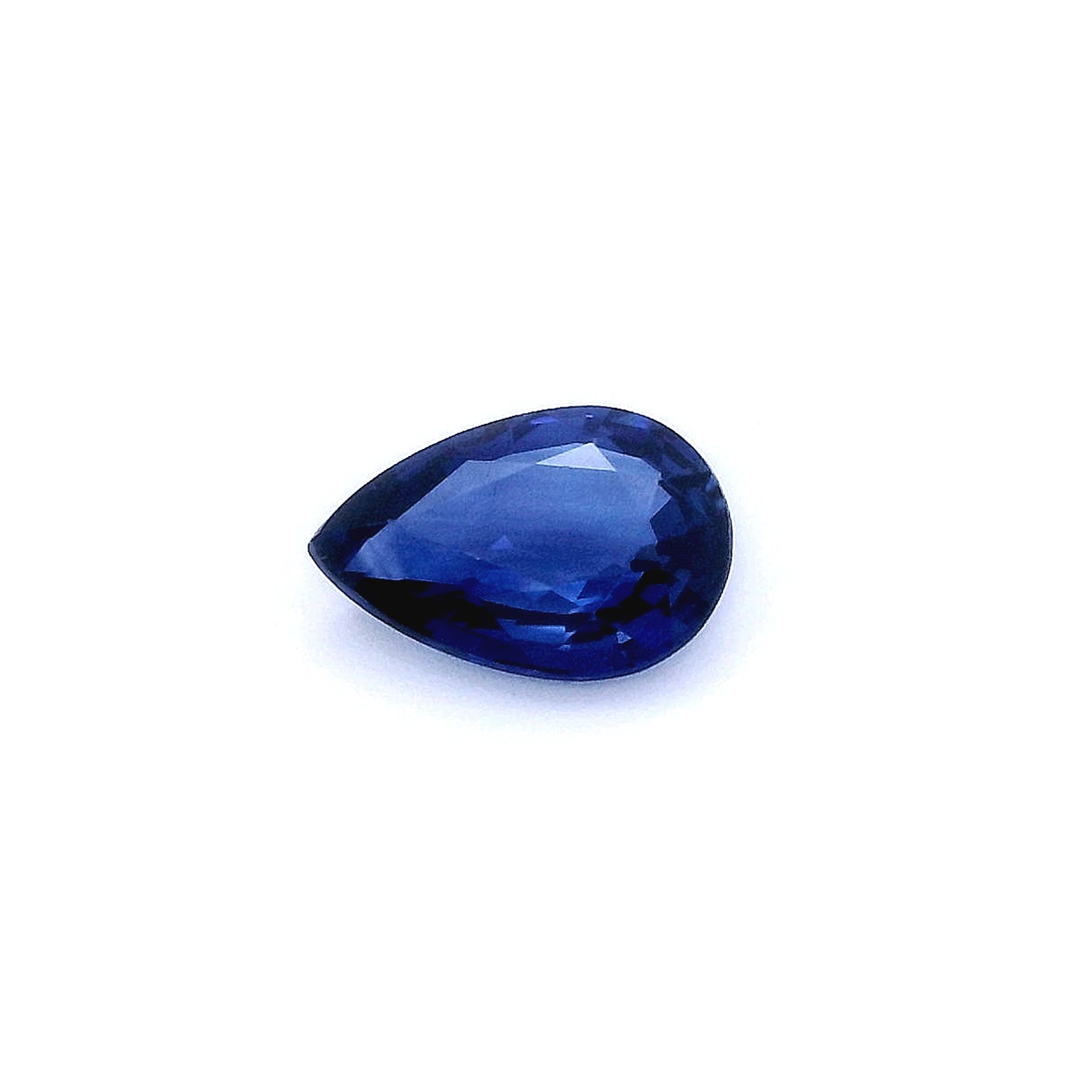 1.26 ct Pear Blue Natural Sapphire