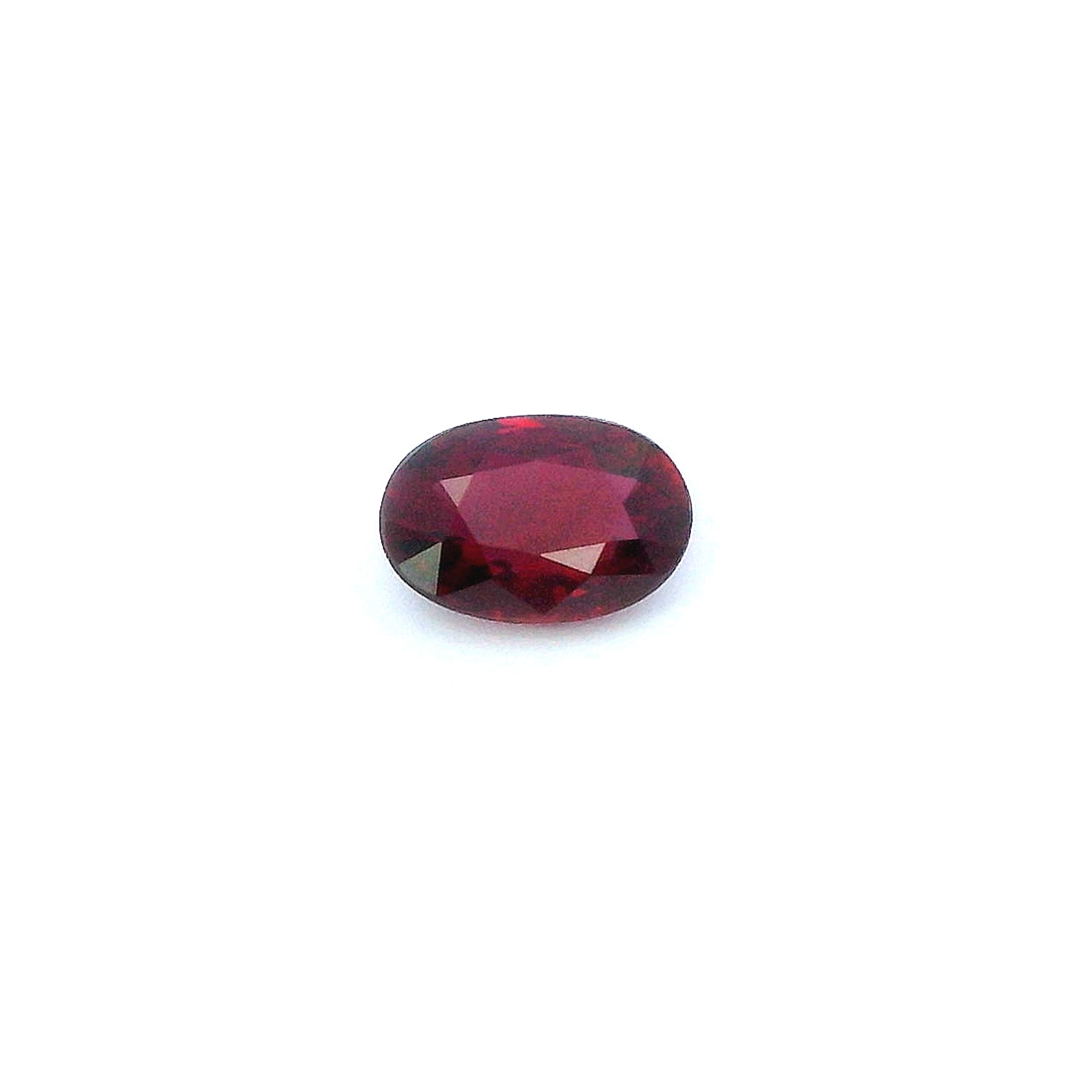 0.73 ct Oval Red Natural Ruby