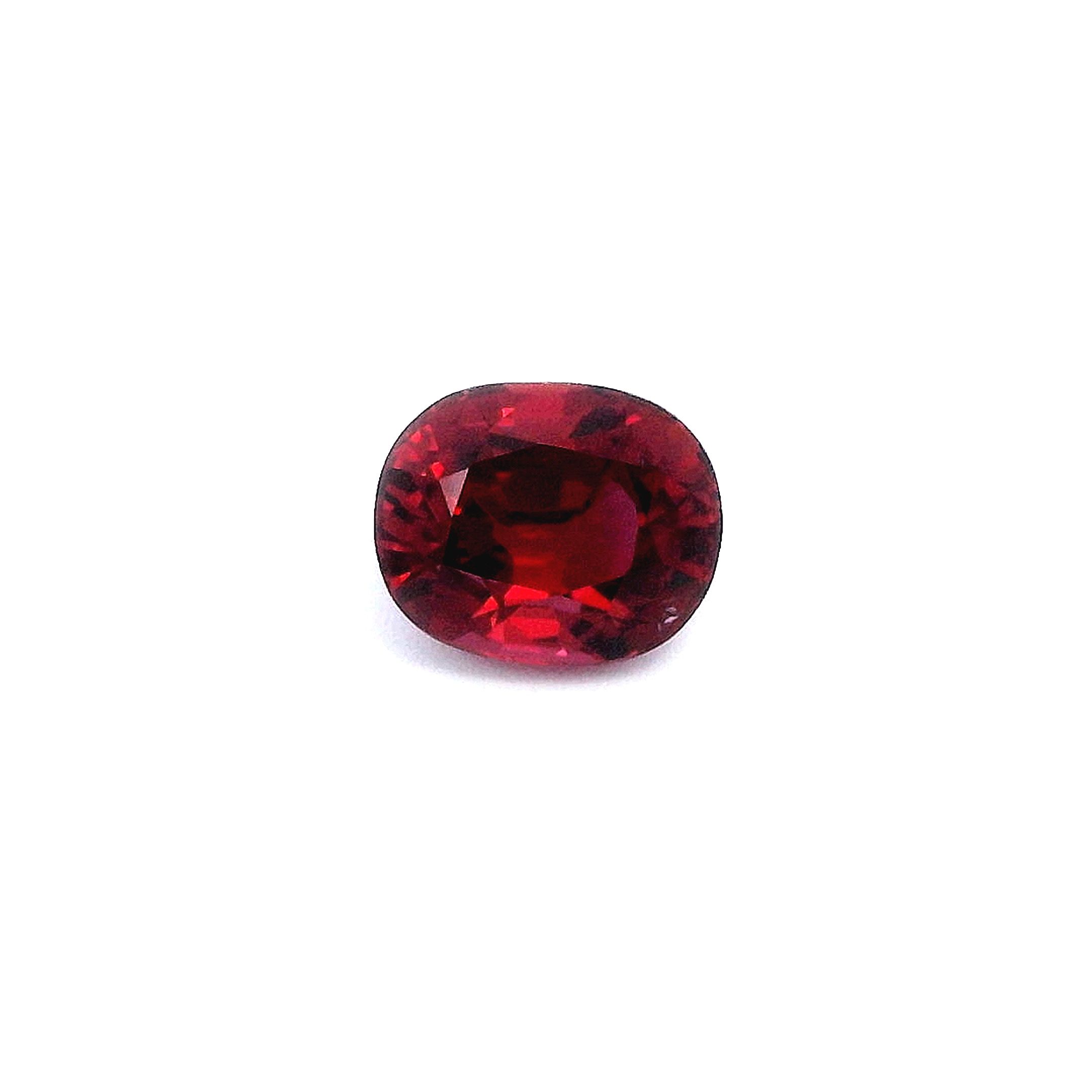 1.01 ct Oval Red Natural Ruby