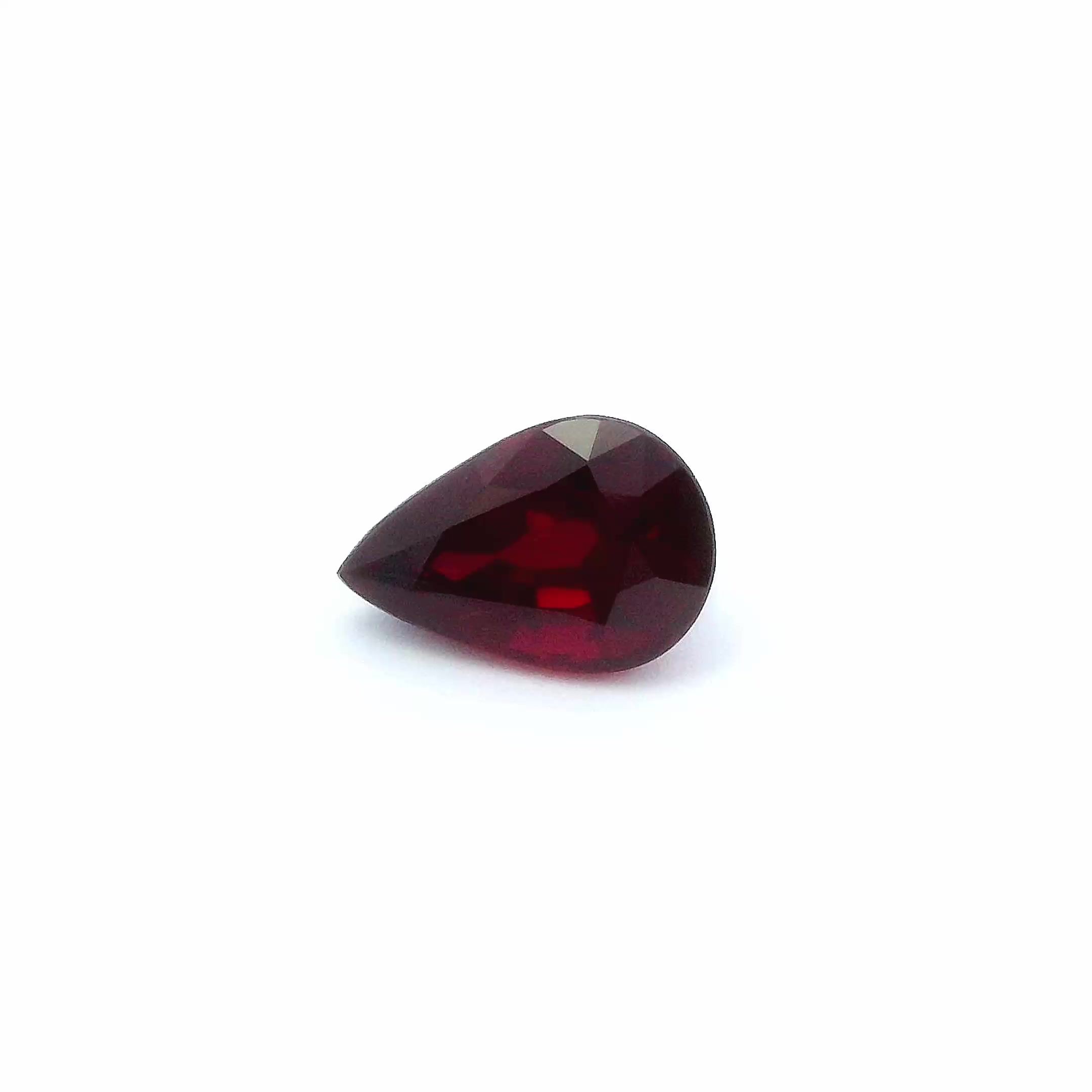 1.09 ct Pear Red Natural Ruby