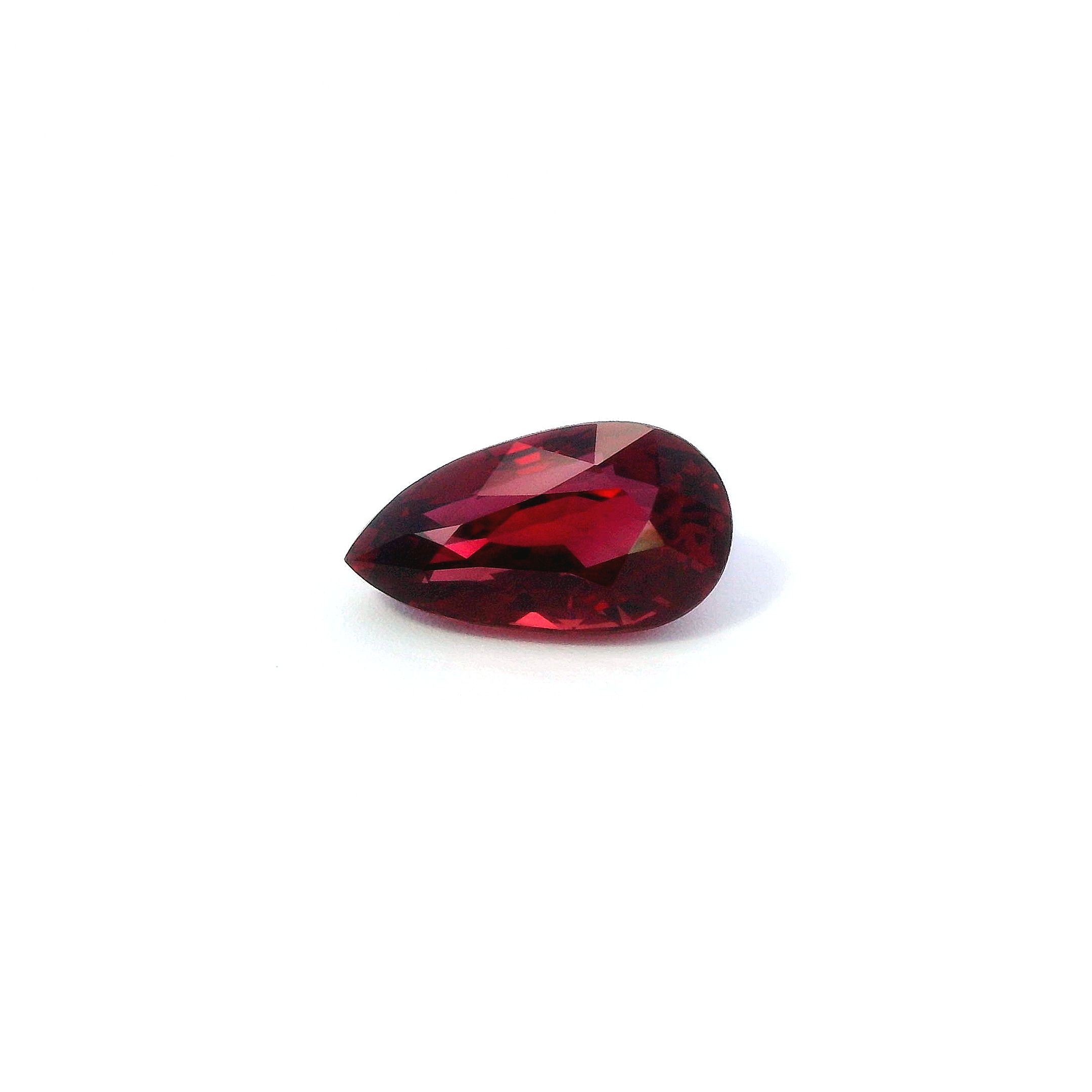 1.19 ct Pear Red Natural Ruby