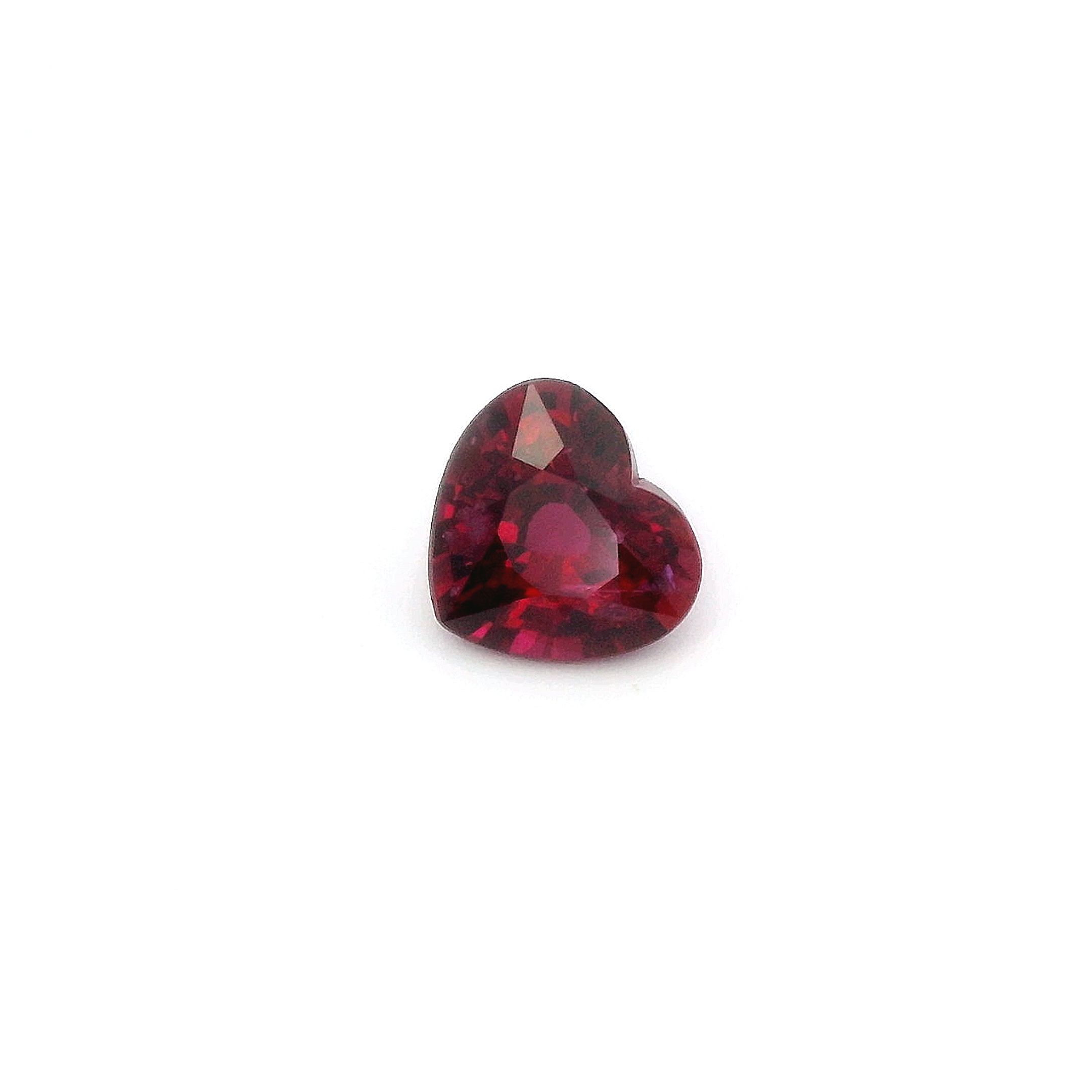 1.29 ct Heart Red Natural Ruby