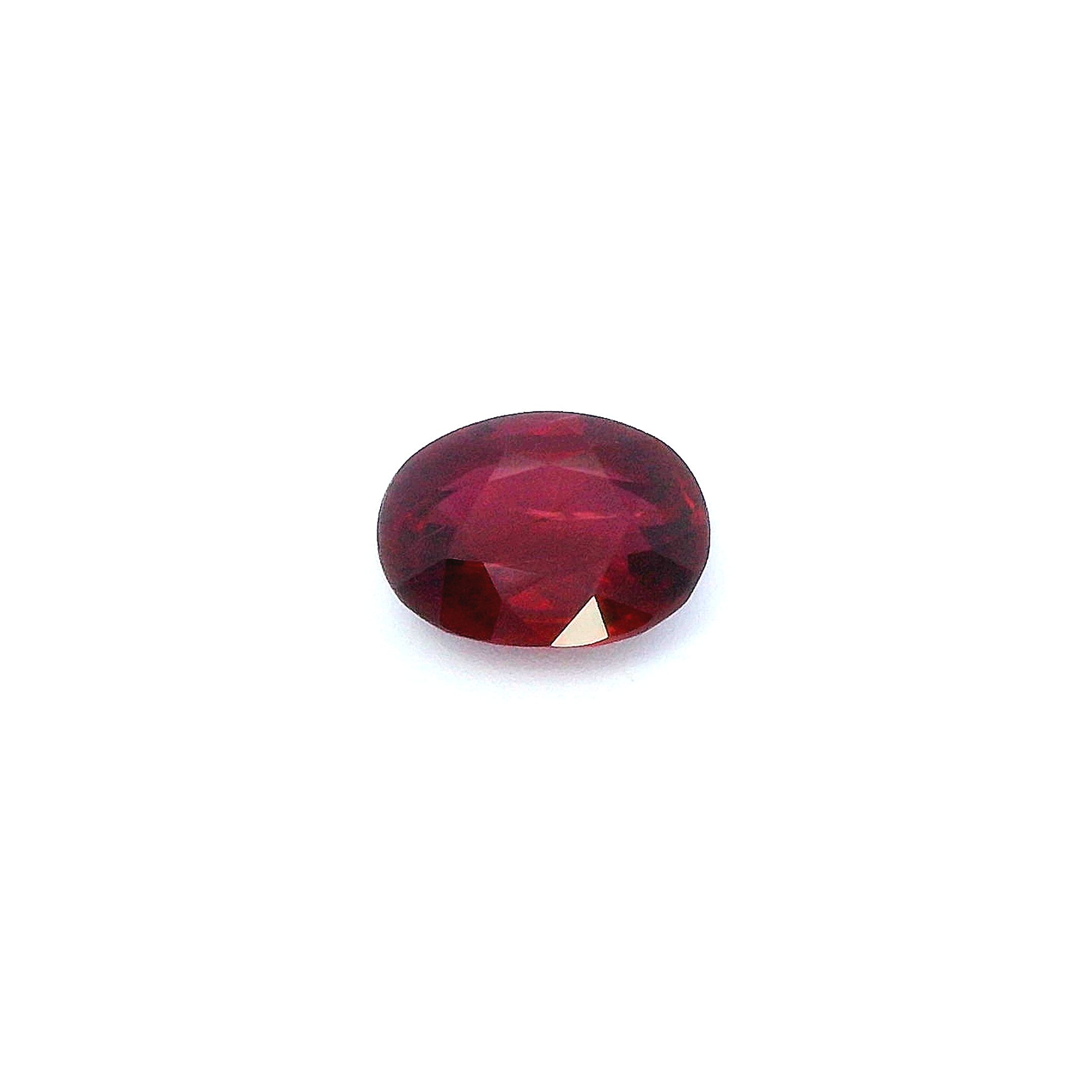 1.30 ct Oval Red Natural Ruby