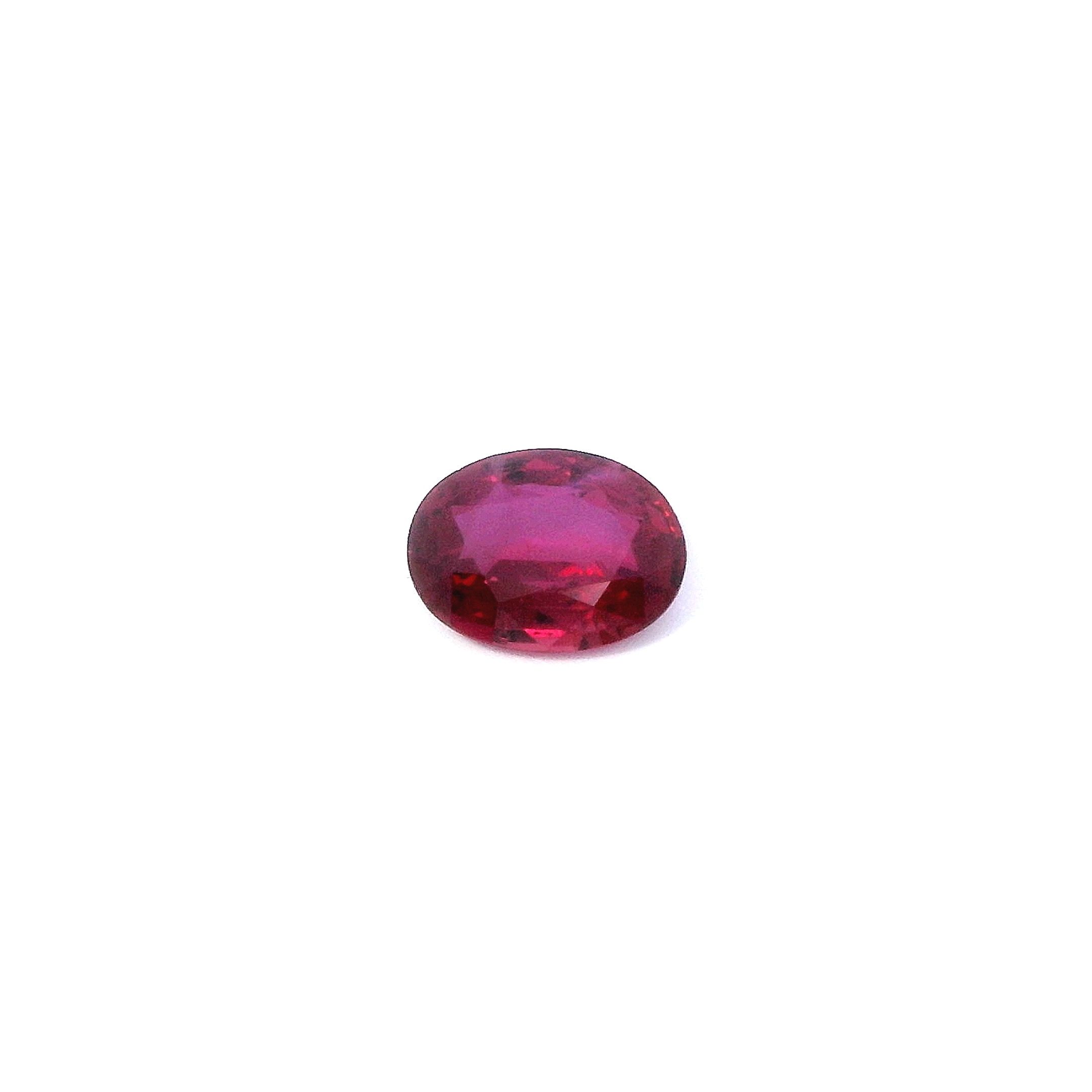 1.01 ct Oval Red Natural Ruby
