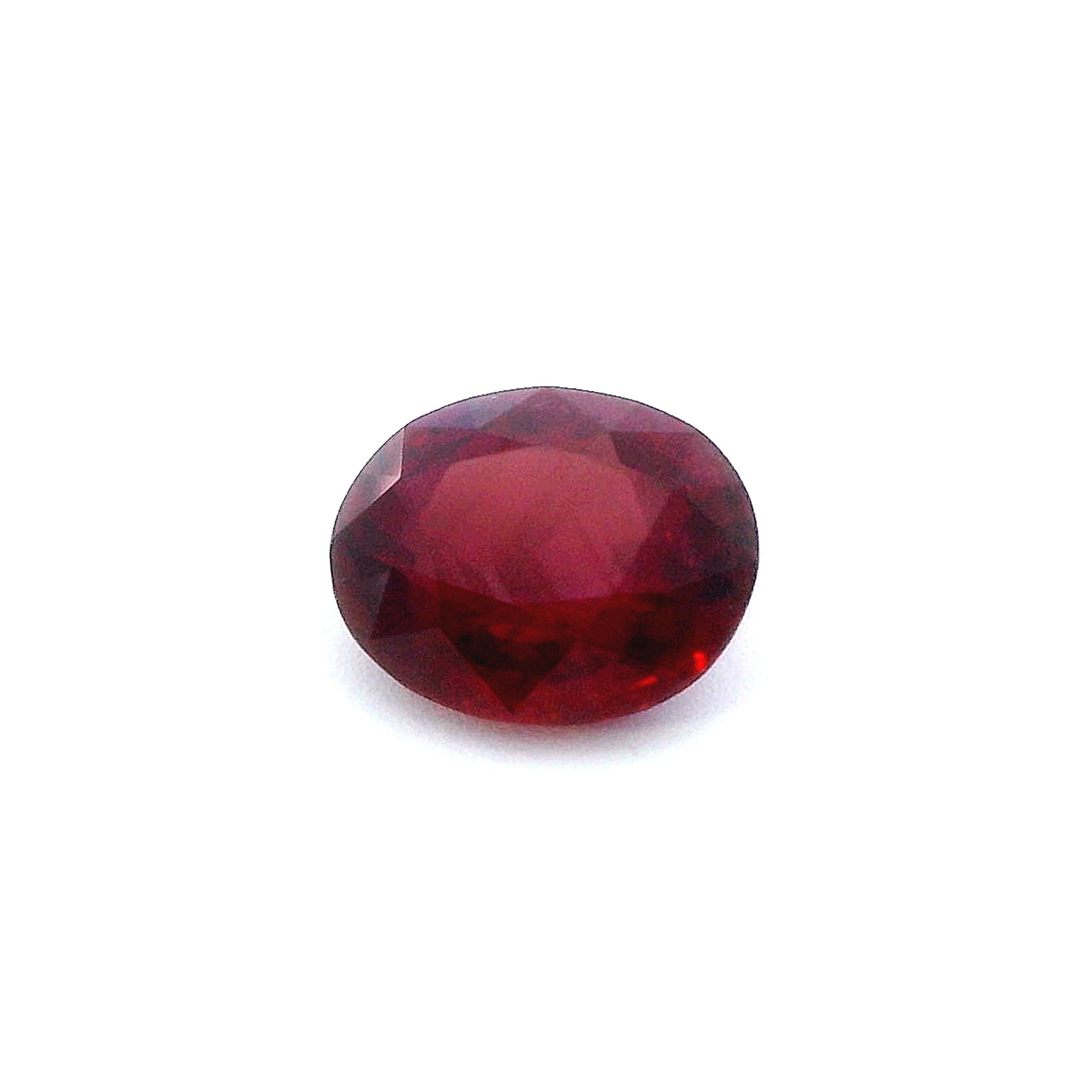 1.42 ct Oval Red Natural Ruby