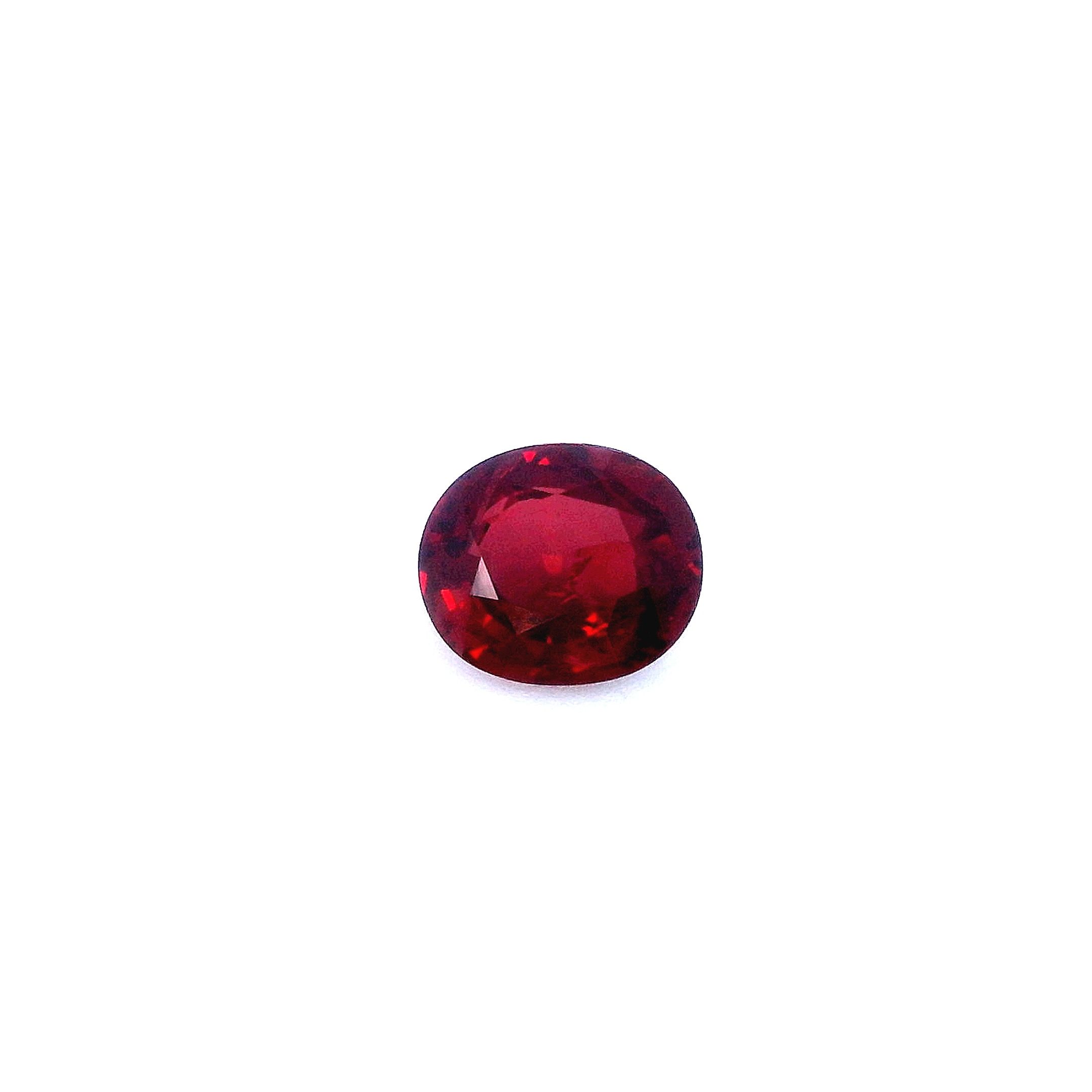 1.48 ct Oval Red Natural Ruby