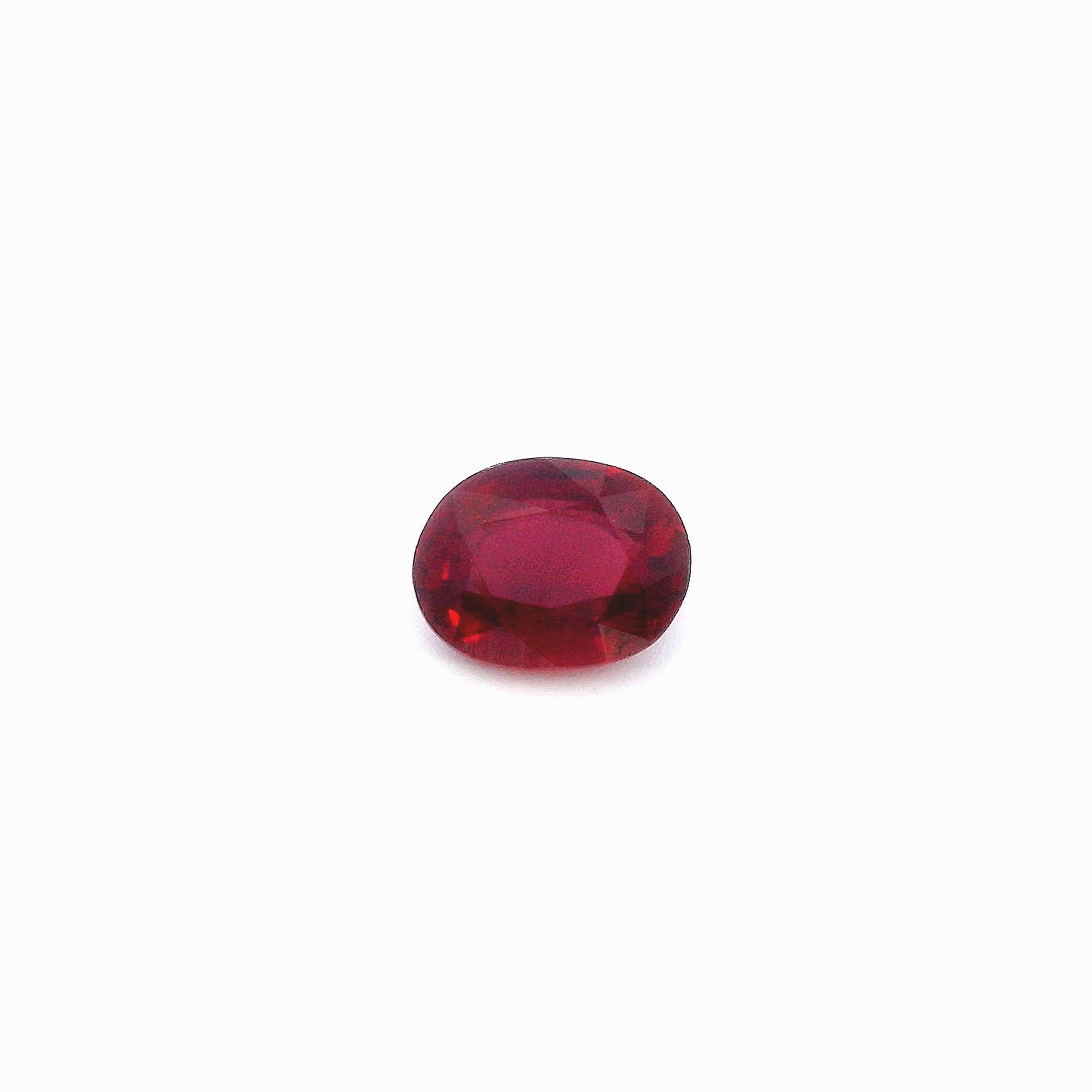 1.54 ct Oval Red Natural Ruby